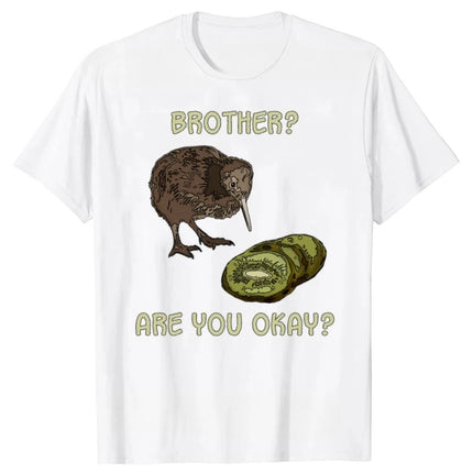 Funny The Kiwi Is Dead T Shirts Summer Graphic Streetwear Short Sleeve Bird Lover Gifts T-shirt Women Clothing Summer Streetwear