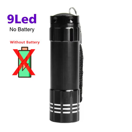 1-8PCS 395nm UV LED Pen Light,Blacklight Flashlight w/ Clip Portable Detector for Hotel/Pet Urine/Bed Bugs/Camping(AAA Battery)