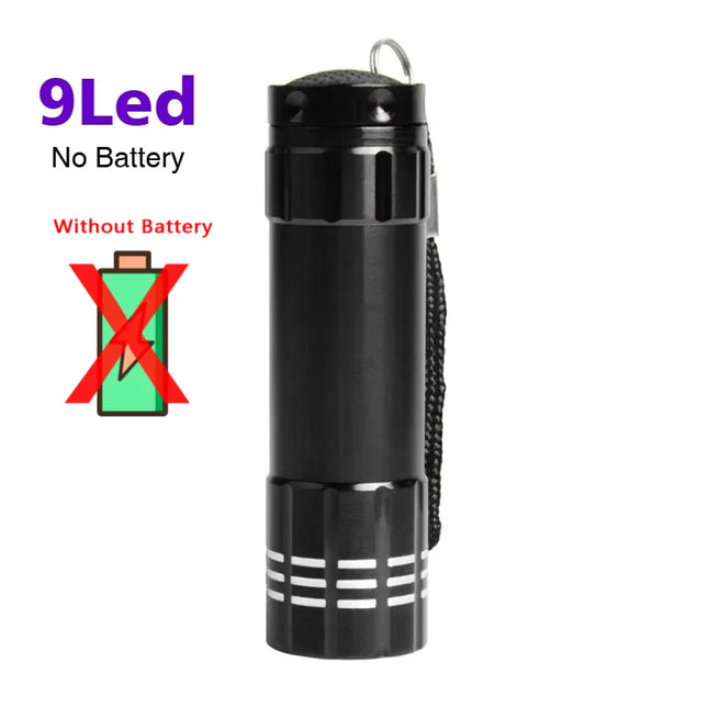 1-8PCS 395nm UV LED Pen Light,Blacklight Flashlight w/ Clip Portable Detector for Hotel/Pet Urine/Bed Bugs/Camping(AAA Battery)