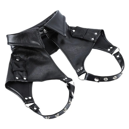 Professional Pony Play Mask with Hair Ponytail BDSM Bondage Hood Shoulder Harness Set Slave Role Play Fetish Gear Adult Toy