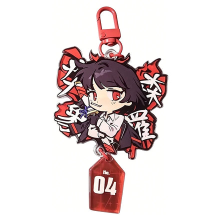 Game Limbus Company Faust Ryoshu Cosplay Keychain Kawaii Acrylic Keyring Key Chain Bag Accessory Decoration Ornament Prop