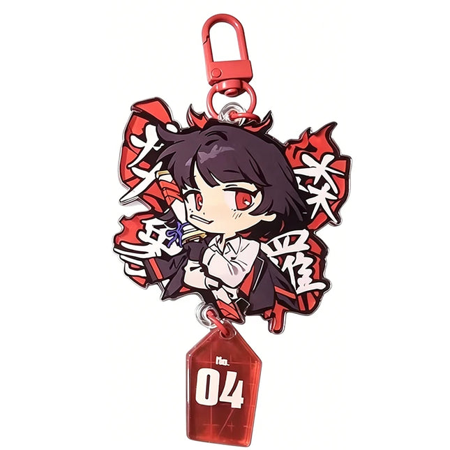 Game Limbus Company Faust Ryoshu Cosplay Keychain Kawaii Acrylic Keyring Key Chain Bag Accessory Decoration Ornament Prop