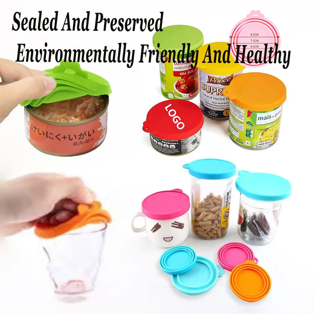 2-5PCS 3In1 Reusable Silicone Can Lid For Most Sizes Of Dog And Cat Cans To Maintain Freshness Kitchen Organization Pet Supplies