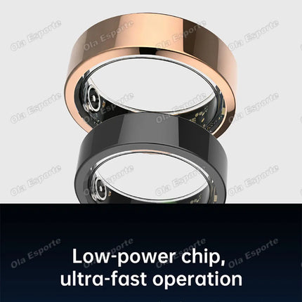 2026 New Vibration Alerts Smart Ring Heart Rate Sleep Monitoring Alarm Clock Message Notification Waterproof Men Women Smartring