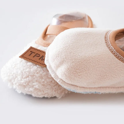 Autumn Winter Children Slippers Toddler Plush Floor Socks Boy Girl Soft Sole Anti-slip Walking Shoes Indoor Home Kids Shoes
