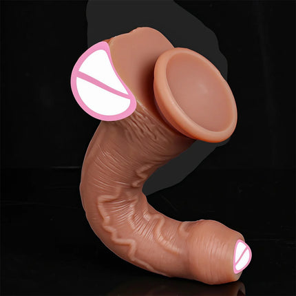 Silicone Real Big Thick Strap on Penis Foreskin Dick Anal Dildo Dilldo Masturbators Adult Sexy Toys for Women Men Girls Sexshop