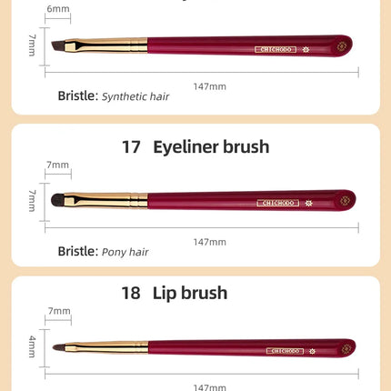 CHICHODO Luxury Makeup Brush All Kinds of Professional Beauty Brush Soft High Quality Animal Hair Brush Cosmetics Tool