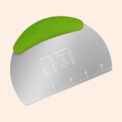 1PC Stainless Steel Cutting Blade Baking Flour Cutting Tape, Graduated Cutting Strip, Rolling Sugar Scraper Baking Tool.