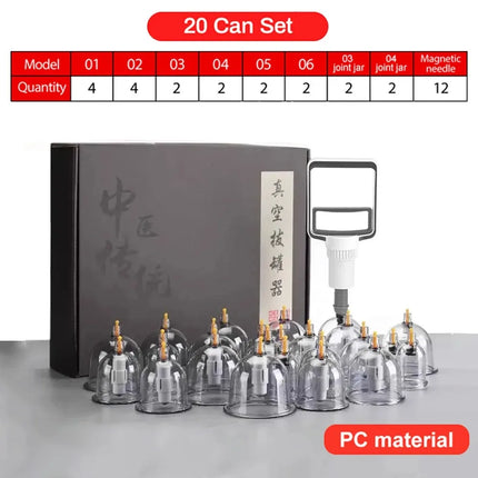 Cupping Therapy Set Vacuum Cupping Set Suction Cups Massage Chinese Medicine Anti Cellulite Physiotherapy Jars For Body Massager