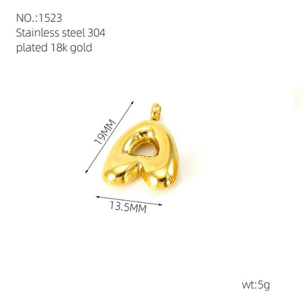 2026 new Bohemian style stainless steel gold-plated letter pendant necklace with personalized and fashionable letters to choose