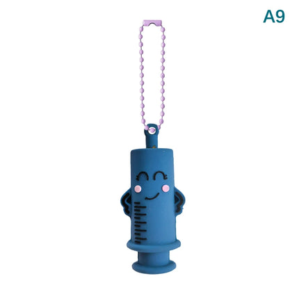 /KQM/Ampoule Bottle Opener Keychain Syringe-Shaped Cutter Nurse Doctor Aid Medication Vial Breaker Tool
