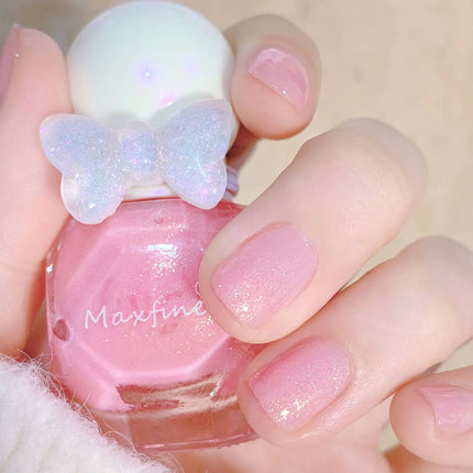 Maxfine Small Diamond Nail Polish Set Wholesale No-bake Long-lasting Water-based Nail Polish Novice Practice Can Be Torn
