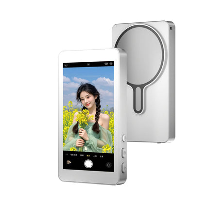 Vlog Selfie Monitor Screen,Wireless 4K/1080p Back Camera Monitor for iPhone & Android, Built-in Speaker for YouTube TikTok Live