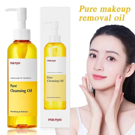 Pure Cleansing Oil Remover Oil Blackheads With Argan Oil Daily Makeup Remover Makeup Remove Blackheads Deep Pore Cleansing