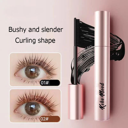 Eye Black Long Curly Durable Non Smudging Non Peeling Waterproof and Sweat Resistant Eye Black Lengthens Eyelashes Black Mascara