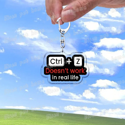 Funny XP 98 Window 10 Computer Keychains for Accessories Bag Charm Programmer Keyrings Jewelry Friends Birthday Gifts