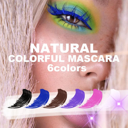 1PC Colorful Eyelash Mascara EyeLashes Extension Curling Lengthen White Purple Cosplay Makeup Glitter Point Diamond Mascara