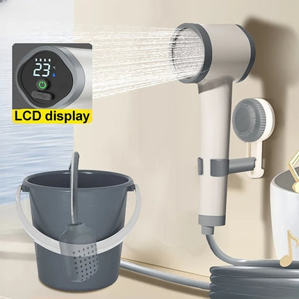 Outdoor Garden Wireless Shower Battery-powered Rechargeable Portable Shower Head for Country House Human Tourist Camping Travel