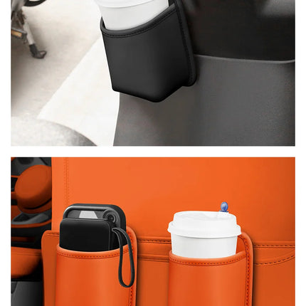 The multi-functional leather storage case for car water cups is suitable for VW Volkswagen Polo Tiguan Passat Golf Jetta Lavida