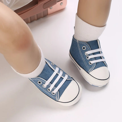 0-18 Months Newborn Baby Shoes Classic Fashion Casual Sports Shoes for Boys and Girls Non slip Soft Sole Walking Shoes