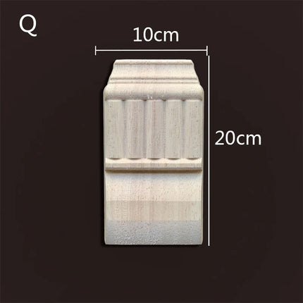 Applique for Furniture In Wood Figurines Moulding Decal Carved Wedding Decoration Maison Accessories Stair Decoration Wood Onlay