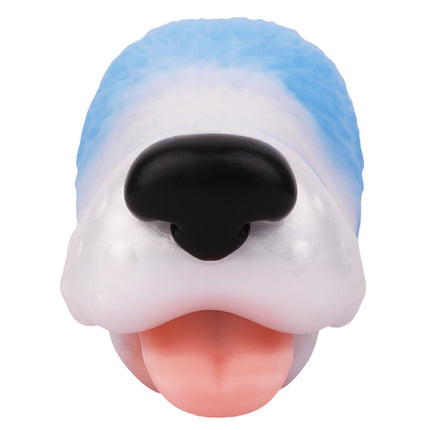 Big Animal Silicone Dog Mouth Male Masturbator Pocket Pussies Stroker Soft Deep Throat with 3D Textured Realistic Sex Toy ForMan