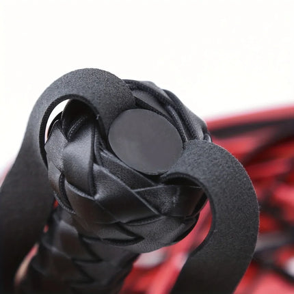 Long Black Genuine Leather Leather Whip for Horse Riding Soft Crop for Equestrian Floggers for Cosplay Costume Stick To Train
