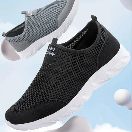 YRZL New Running Shoes for Men Breathable Sports Shoes Light Weight Fashion Summer Breathable Sneakers for Men Plus Size 39-46
