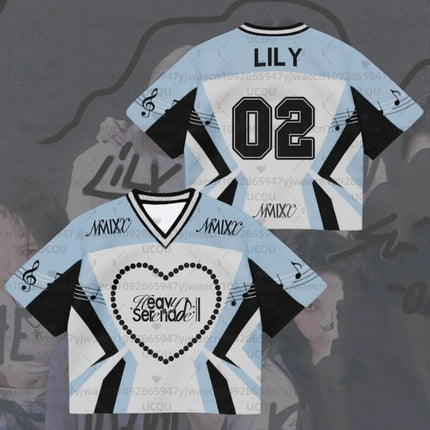 2026 Kpop Fans NMIXX Heavy Serenade Album Jersey Gift For Lovers Streetwear Plus Size Clothes Short Sleeve Tops T-shirt