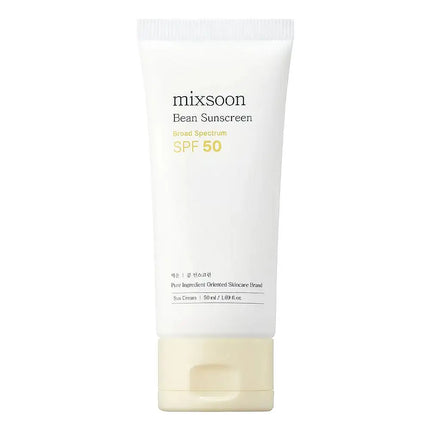 For Mixsoon Set Bean Cream SPF50 Sunscreen Centella Cleanser, Soy Extract Hydrating Soothing Nourishing Skin Care