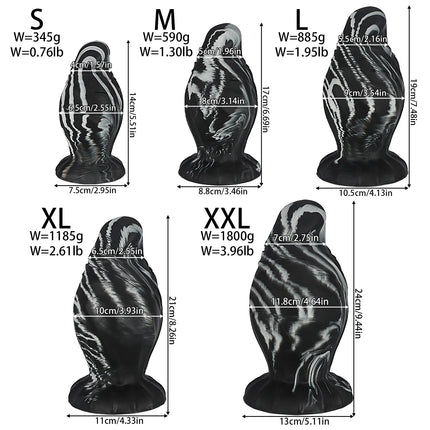 S/XXL Tie Anal Dildo Fisting Thick Huge Butt Plug Silicone Anal Dilator Training Prostate Massage Sex Toy Men Women Big Buttplug