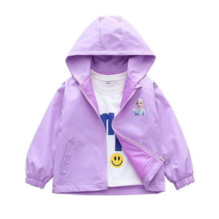 Children's Mickey Hooded Jacket 1-10 Years Autumn Boy's Windbreaker Zipper Hoodie Baby Boys Birthday Present Jacket Cosplay Coat