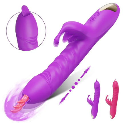 Powerful G Spot Dildo Rabbit Vibrator Adult Sex Toys for Woman Dual Motor Vibration Vagina Clitoris Stimulator Adult Sex Toy 18