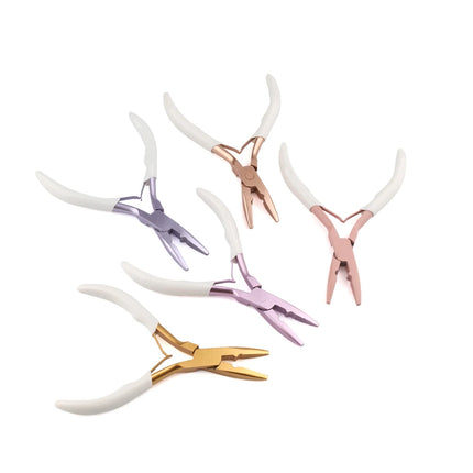 GlamorDove Anti-Slip Hair Extension Pliers - Stainless Steel Tool for Micro & Nano Rings, Keratin Bond Opening & Removal