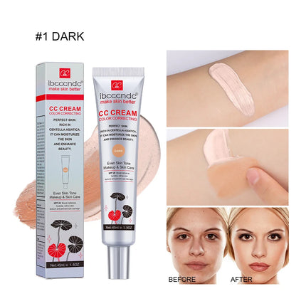 CC Cream Waterproof Moisturizing Correcting  Anti-sweat Makeup Before Concealer Lasting Women Makeup Protect Skin Makeup
