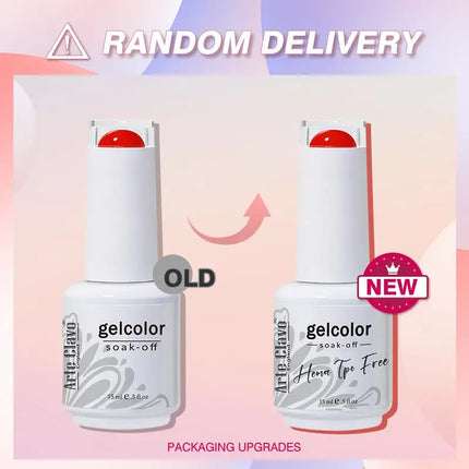 Arte Clavo Red Color Series Nail Polish UV Soak Off Varnish 15ml Manicure Nail Art Long-lasting Hema Tpo Free Gel Nail Polish