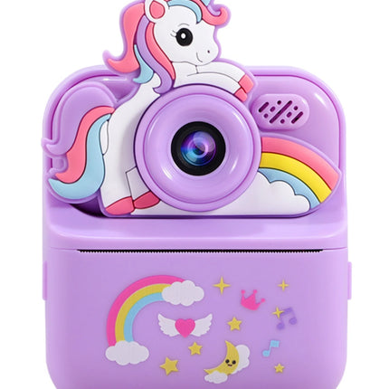 Children's Instant Camera, Can Take Photos and Print Them, Thermal Printing Camera, Dual Front and Rear Cameras, High-Definition, Birthday Gift for Boys and Girls, Children's Toy Camera