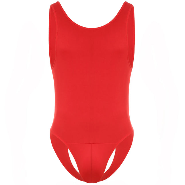 Men's Sexy Bare Body Jumpsuits Hot Open Crotch Backless Anal Panties Hip-Baring Bodysuit BDSM Fetish Sissy Gay Exotic Costumes