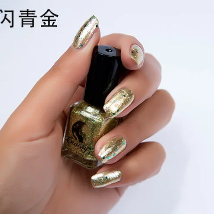 Metal Colour Nail Gel Polish Semi Permanent Mirror Gel Varnish Base Top Coat UV Gel Varnish Soak Off Nails Art Glue Nail Polish