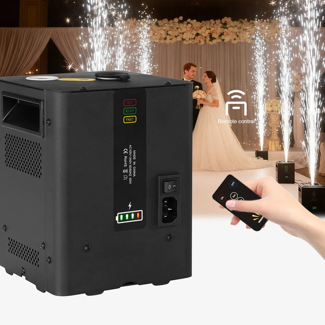 Mini Cold Spark Rechargeable Battery Remote Mini Electronic DJ Equipment DMX Disco Stage Light Effect For Wedding Event Party