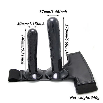 Strap-On Big Dildo Vibrator Strapon Ultra Elastic Harness Belt Adult Sex Toys For Woman Lesbian Double Penis Realistic Dildos