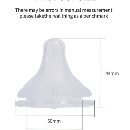 1pc Baby Bottle Nipples 5cm Wide Mouth Thickening Three Dimensional Simulation Of Breast Milk 5cm Silicone Nipple Baby Items