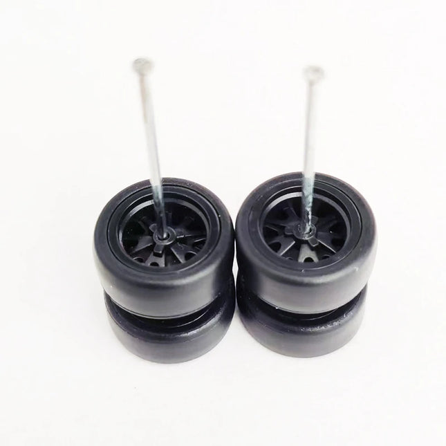 1/64 Mini Car Wheels 11mm Tires Tyres 1:64 Model Cars Rims Mirror Disc Claw Shape For Hot Wheel/Matchbox/Domeka
