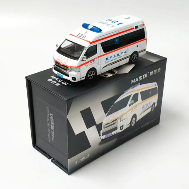MASSDI Diecast 1:64 Scale HIACE H200 Car Alloy Simulation Car Model Adult Classic Hobby Colletcion Souvenir Display Holiday Gift
