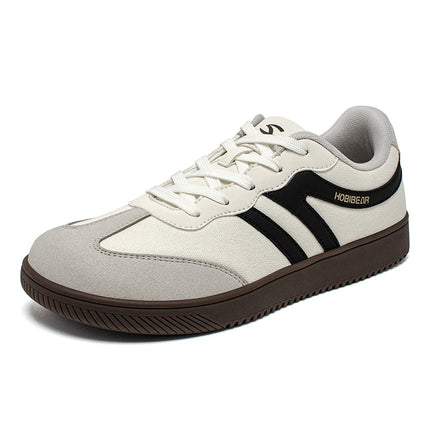 HOBIBEAR Wide Toe Sneakers Unisex Walking Shoes Lace Up fabric Non Slip Casual Sneaker
