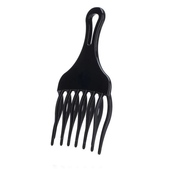 1PCS Black Insert Afro Hair Comb Plastic Wide Teeth Pick Hair Fork Comb Salon Professional African Styling Hairdressing Tool Men