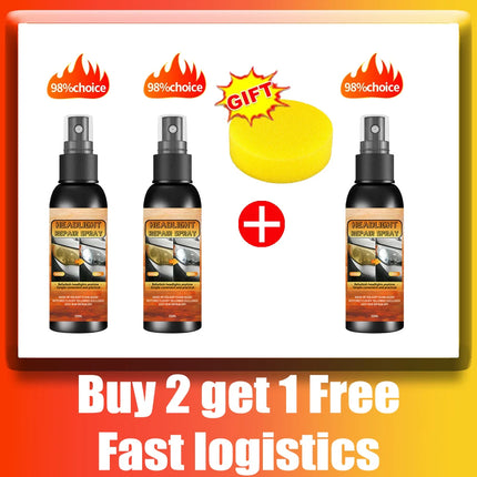 Car Headlight Repair and Polishing Kit Headlight Scratch Remover Remove Oxidation, Headlight Polishing Liquid