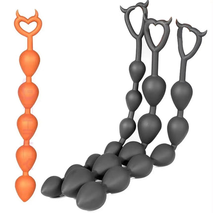 Sex Toys Anal Beads 5/6/7 Anal Balls Liquid Silicone Soft Long Butt Plug 18+ Women Men Adult Anal Plug Sex Toys Prostate Massage