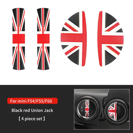 Car Door Handle Decoration Leather Sticker For Mini Cooper JCW F56 F60 F55 F54 R56 R60 R55 Countryman Car Interior Accessories