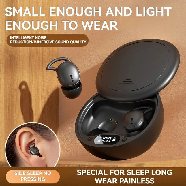 Wireless Bluetooth M73 Sports Game Music Mini Invisible Sleep Built in Microphone Earphones Suitable for Android IOS